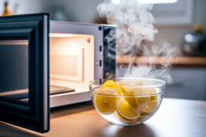 microondes-porte-ouverte-bol-citrons