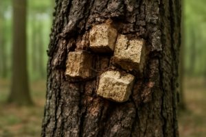 arbre-rot-cubique-foret-floue