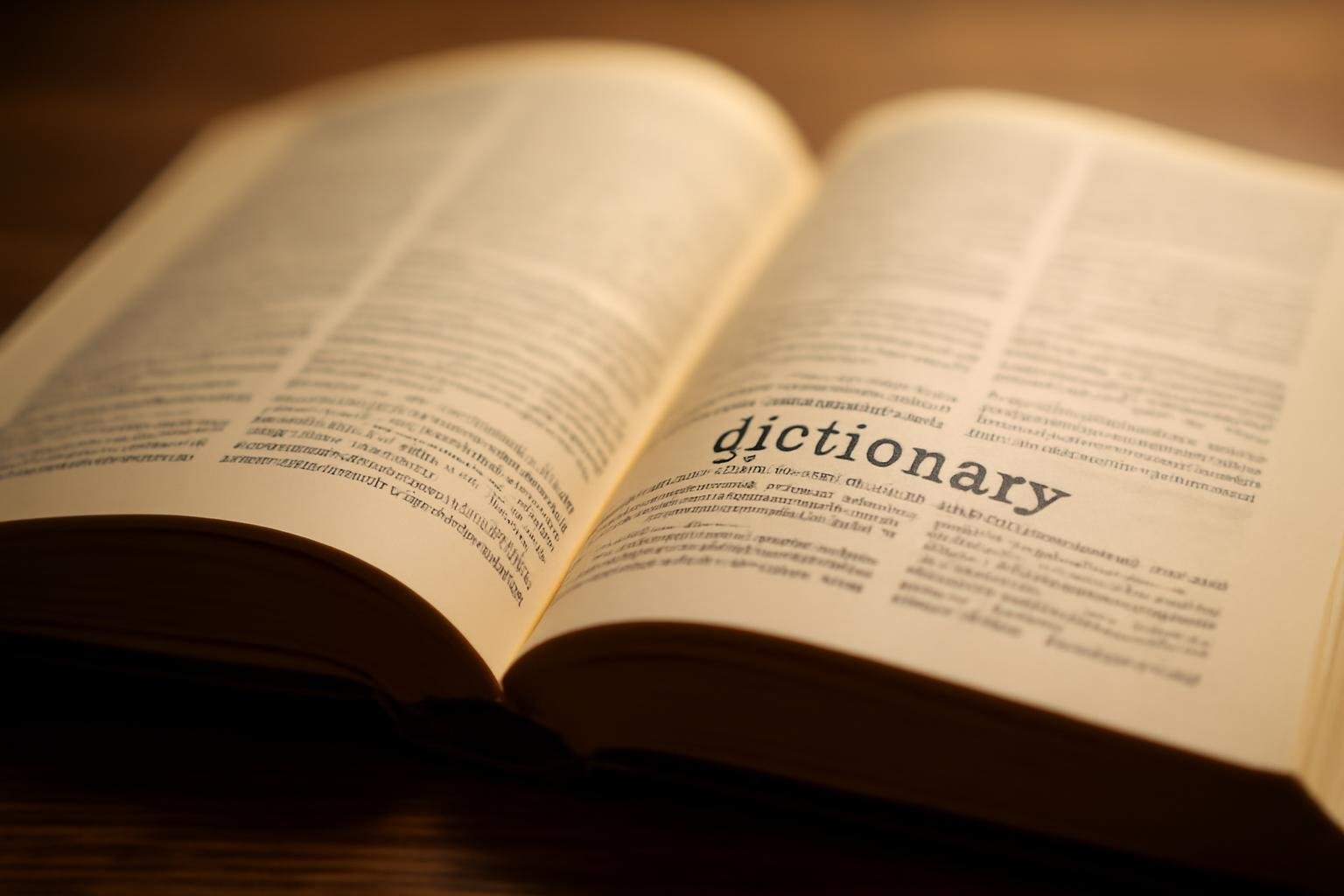 dictionnaire-ouvert-table-bois-pages-texte