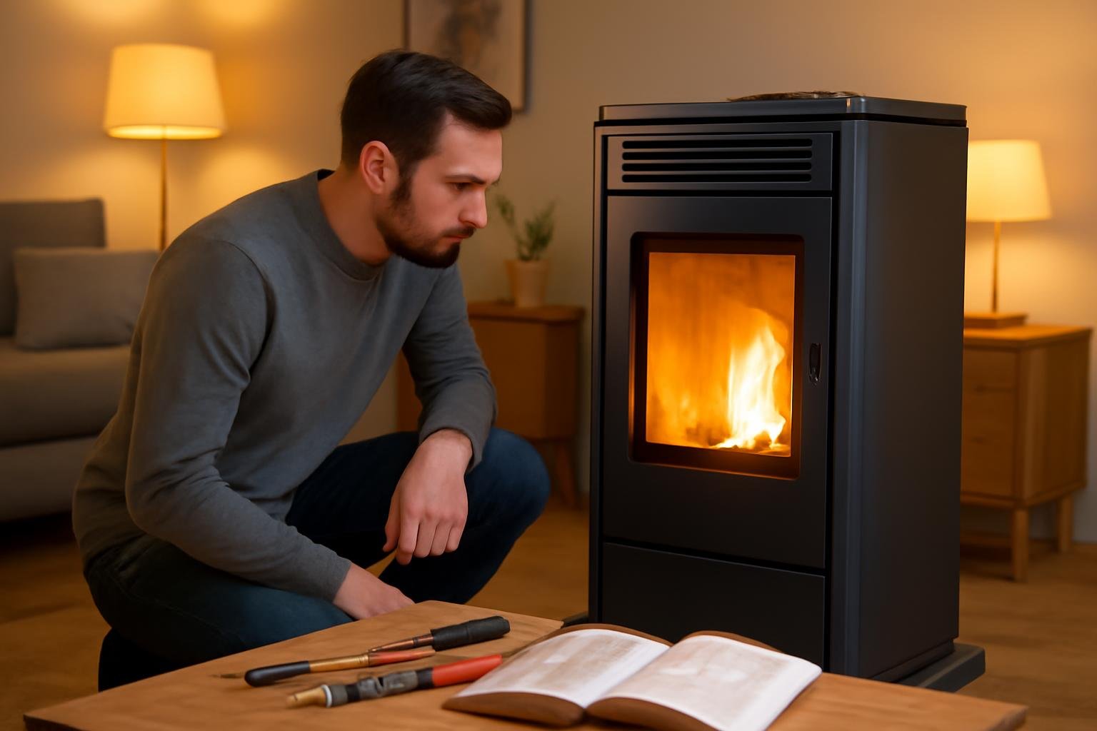 personne-poele-pellets-salon-stylise