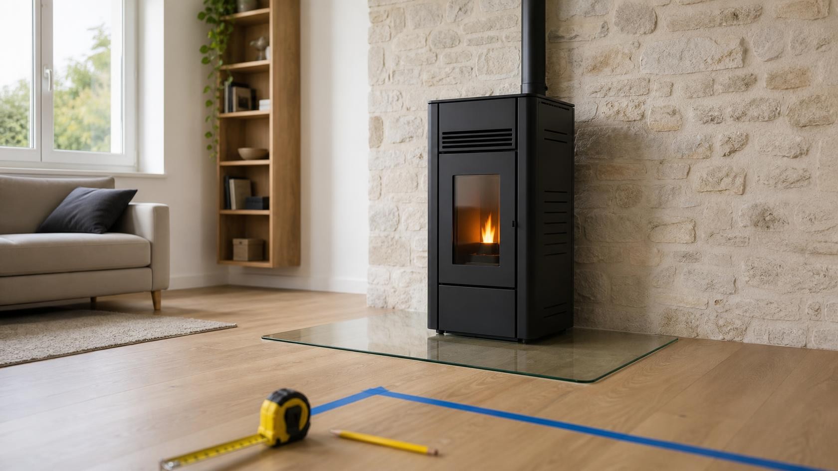 Installation d'un poêle à granulés : où le placer et que vérifier avant la pose ?